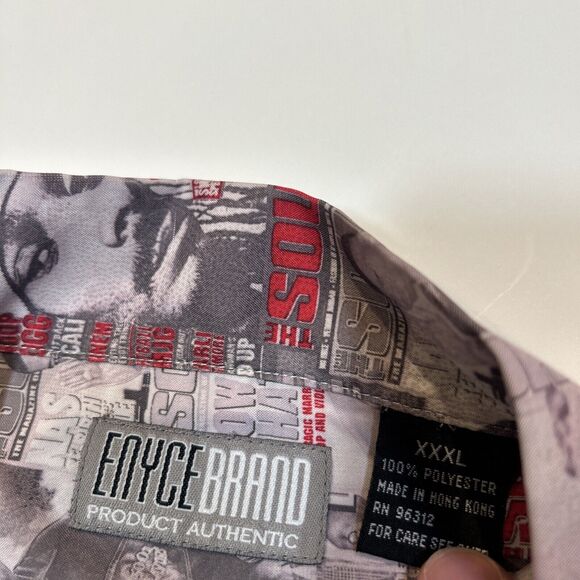 Enyce The Source Magazine Shirt Adult 3XL Y2K AOP Button Up Tupac Biggie Snoop - Picture 8 of 14